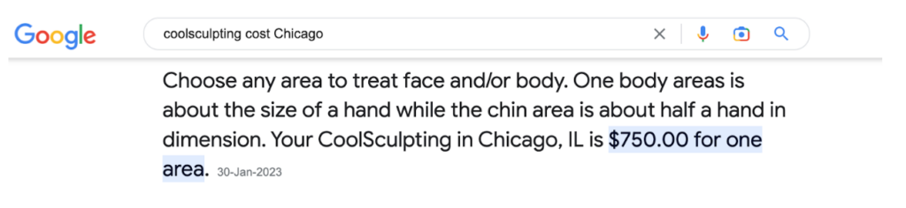coolsculpting cost chicago